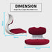 Samgong Red Slender Chair Posture Correction Seat Floor