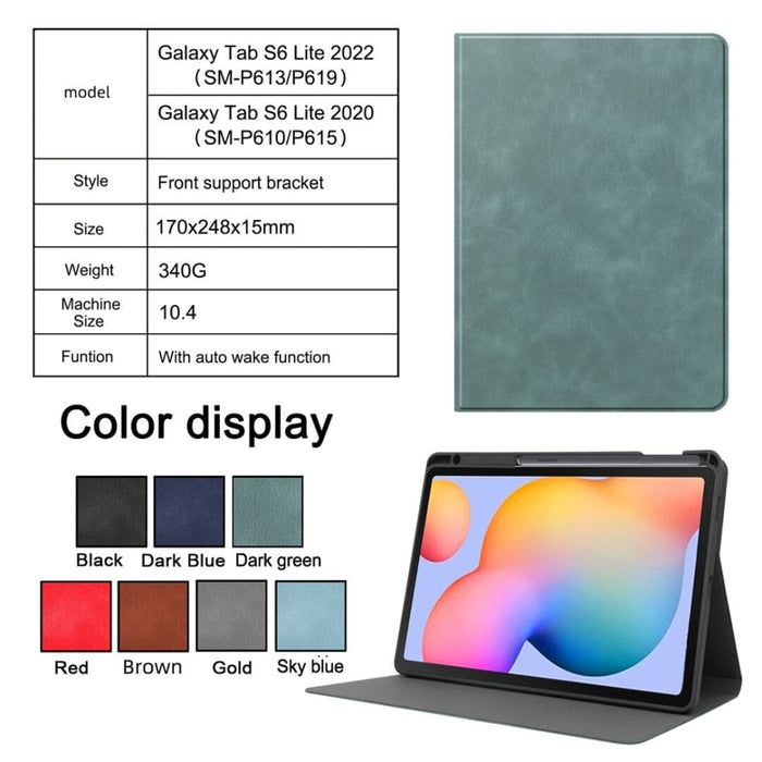 For Samsung Galaxy Tab S6 Lite 10.4 Pu Leather Business