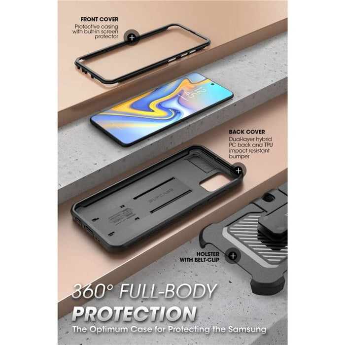 For Samsung Galaxy A51- Rugged Holster Case With Built-in