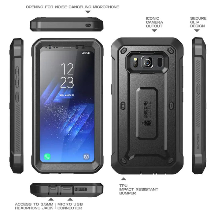 For Samsung Galaxy S8 Active Pro Full-body Rugged Holster