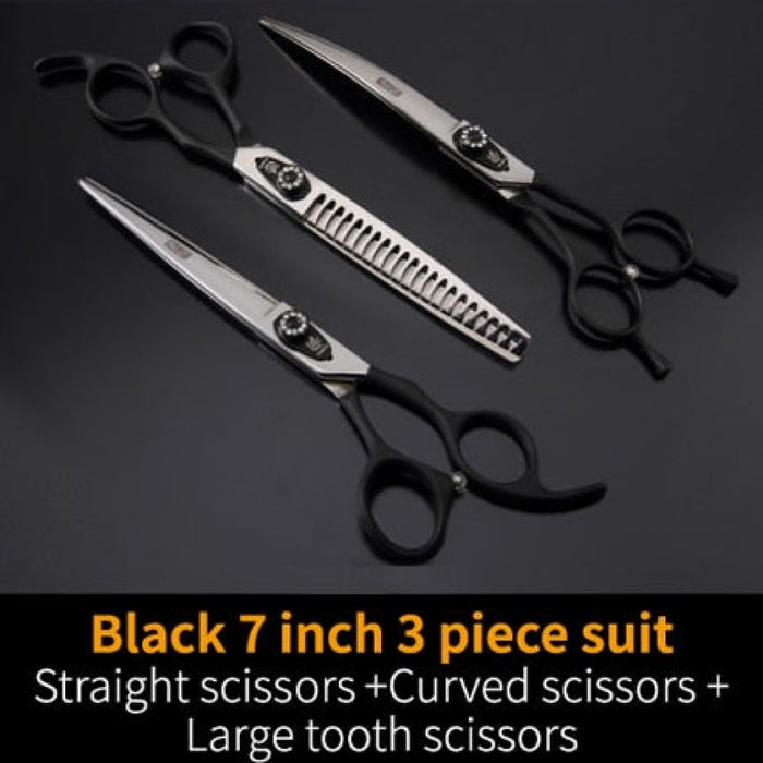 Dog Scissors Set Straight Thinning Curved Pet Grooming Kits