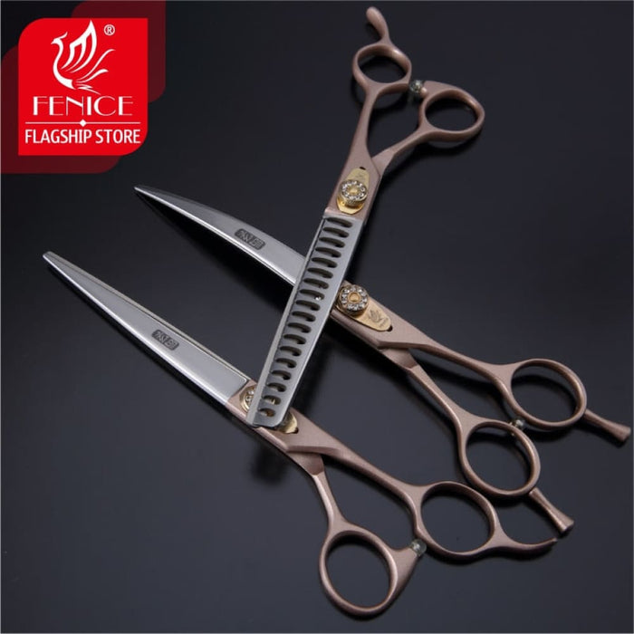 Dog Scissors Set Straight Thinning Curved Pet Grooming Kits