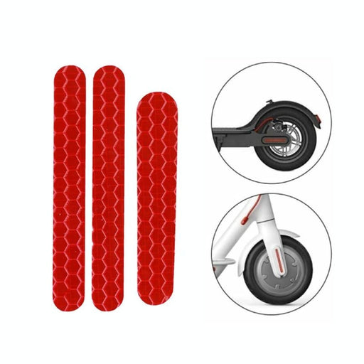 Scooter Mudguard Reflective Stickers For Ninebot Es2 Red