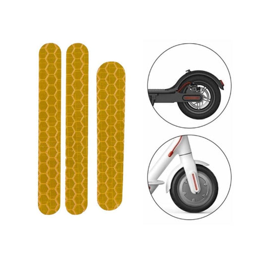 Scooter Mudguard Reflective Stickers For Ninebot Es2 Yellow