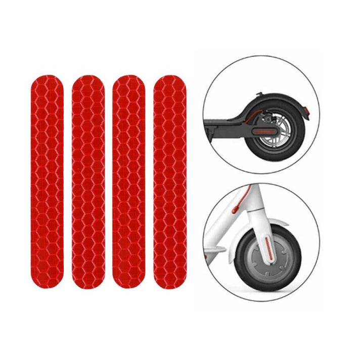 Scooter Mudguard Reflective Stickers For Ninebot Max G30 Red