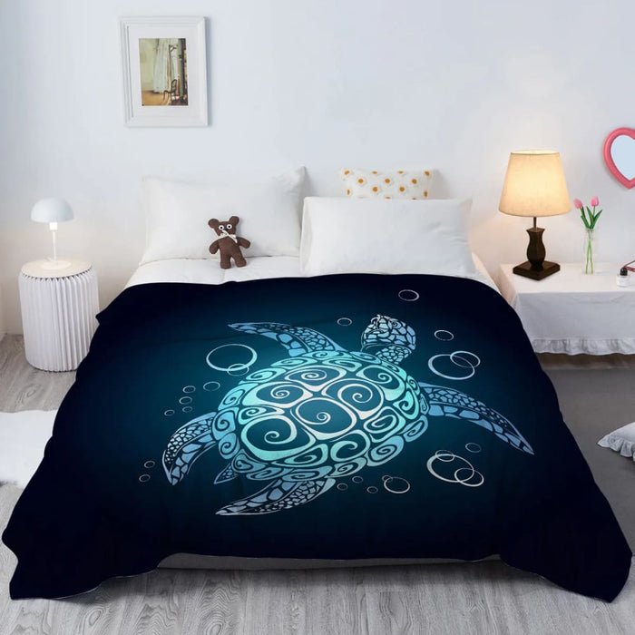 Sea Turtle Printed Throw Blanket All Season For Living Room