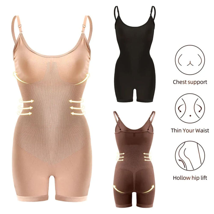 Seamless Bodysuit Push Up Corset Waist Trainer Butt Lifter