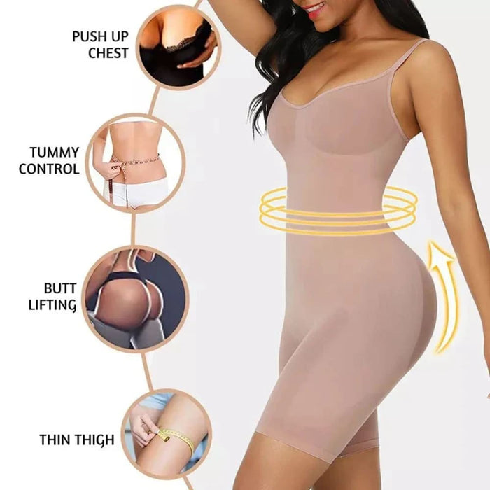 Seamless Bodysuit Push Up Corset Waist Trainer Butt Lifter