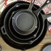 Pre Seasoned Cast Iron Skillet Fry Pan Set 3 Pcs Frying