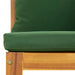 Sectional Corner Sofas 2 Pcs With Green Cushions Solid Wood