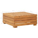 Sectional Footrest 1 Pc With Cushion Solid Acacia Wood Allnn