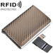 Secure Rfid Plaid Leather Wallet With Automatic Eject Card