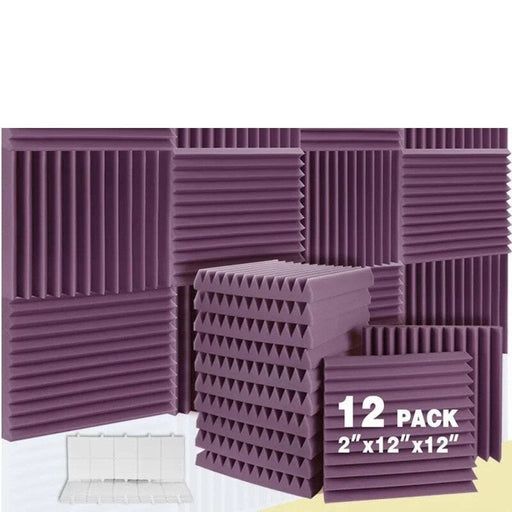 Self Adhesive Sound Absorbing Panel 12 Pcs House Isolation