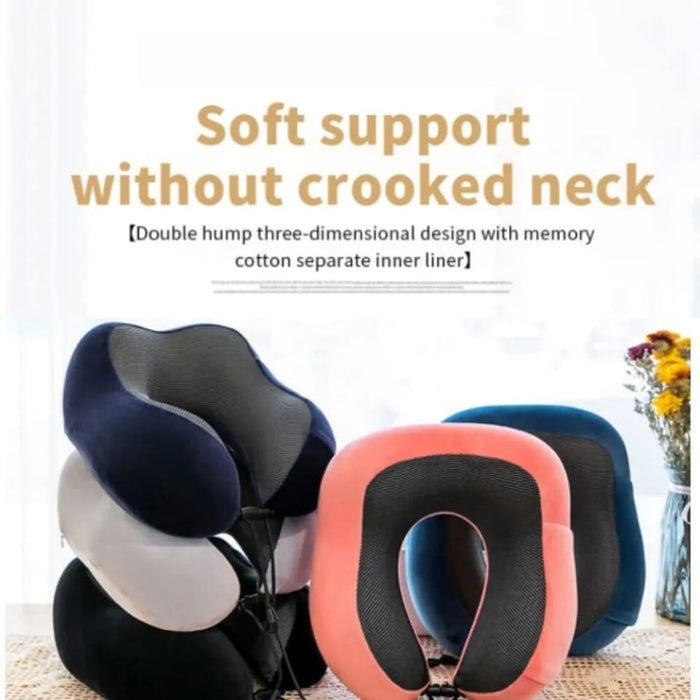 U Shaped Memory Foam Cervical Neck Pillow For Airplane