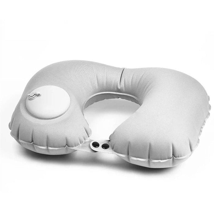 U Shaped Portable Inflatable Manual Pressurized Neck Pillow