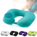 U Shaped Portable Inflatable Manual Pressurized Neck Pillow