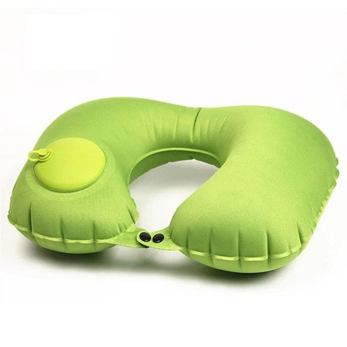 U Shaped Portable Inflatable Manual Pressurized Neck Pillow