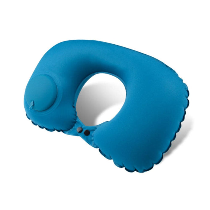 U Shaped Portable Inflatable Manual Pressurized Neck Pillow