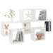 Car-shaped Wall Shelf Glossy Look White Chipboard Nbixpl