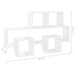 Car-shaped Wall Shelf Glossy Look White Chipboard Nbixpl