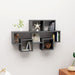 Car-shaped Wall Shelf Grey Chipboard Nbixpx