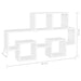 Car-shaped Wall Shelf White Chipboard Nbixpb