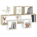 Car-shaped Wall Shelf White & Sonoma Oak Chipboard Nbixpp