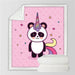 Sherpa Blanket Throw Blankets Black And White Cute Pandas