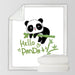 Sherpa Blanket Throw Blankets Black And White Cute Pandas