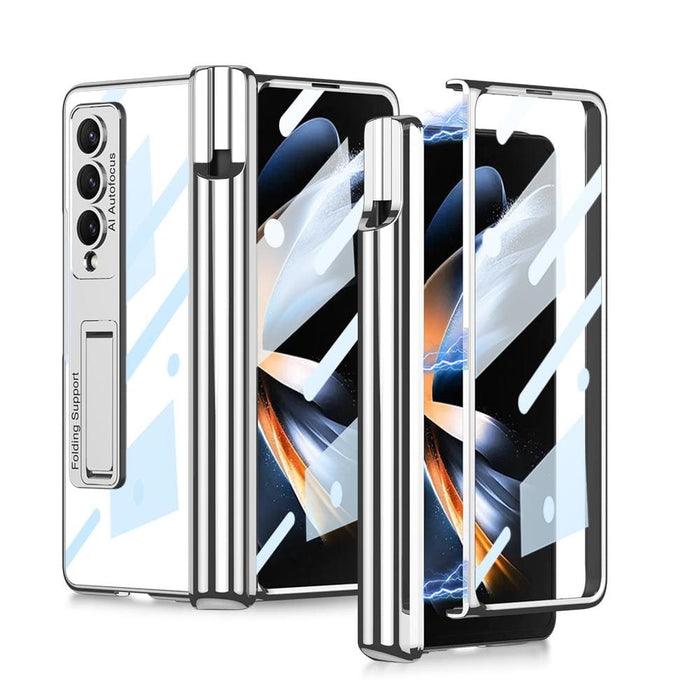 Shockproof Magnetic Fold Case With Pen Slots For Samsung