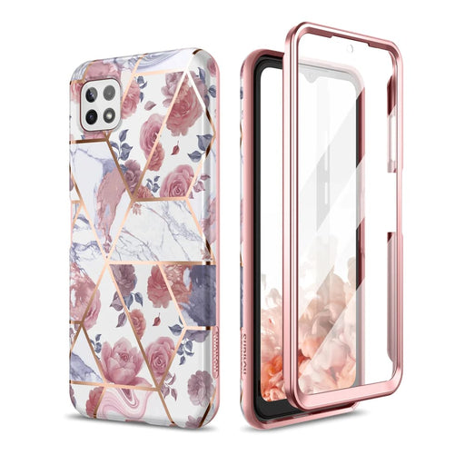 Shockproof Marble Case For Samsung Galaxy A22 With Screen