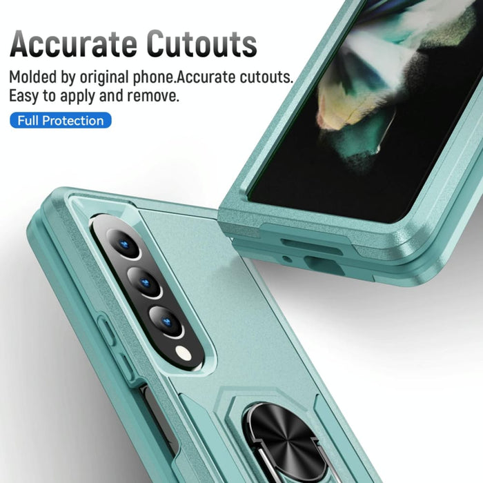 Shockproof Pc Tpu Case With Holder For Galaxy z Fold 4