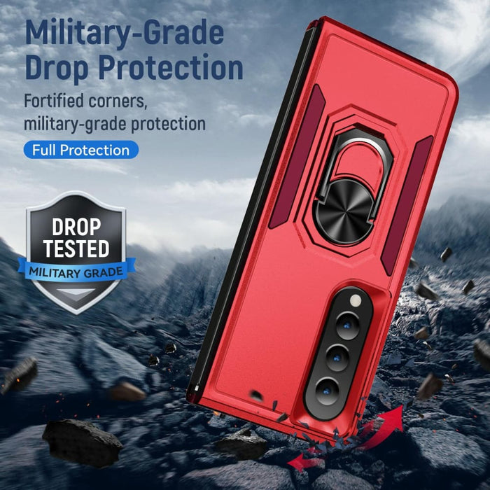 Shockproof Pc Tpu Case With Holder For Galaxy z Fold 4