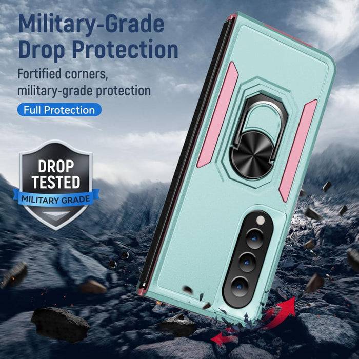 Shockproof Pc Tpu Case With Holder For Galaxy z Fold 4