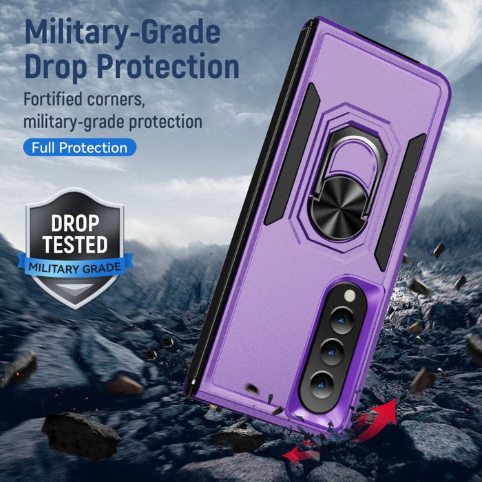 Shockproof Pc Tpu Case With Holder For Galaxy z Fold 4