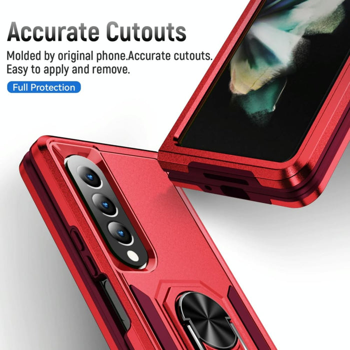 Shockproof Pc Tpu Case With Holder For Galaxy z Fold 4