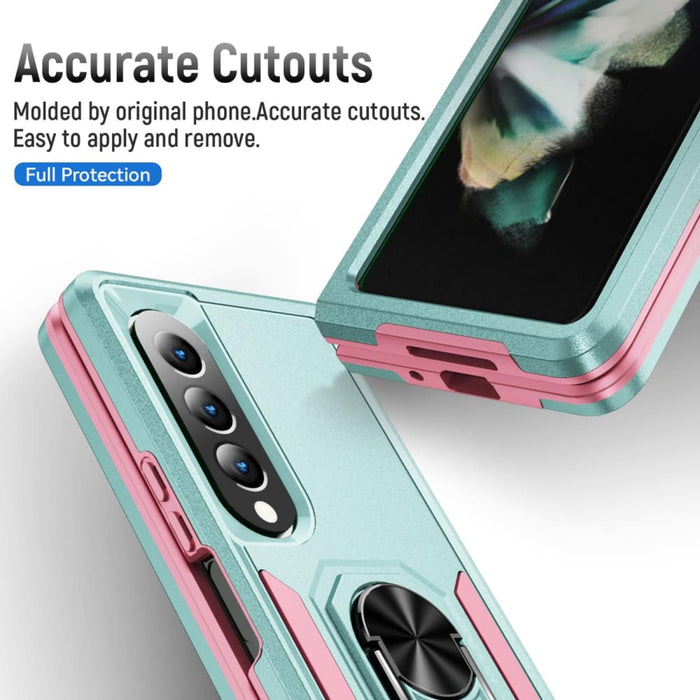 Shockproof Pc Tpu Case With Holder For Galaxy z Fold 4