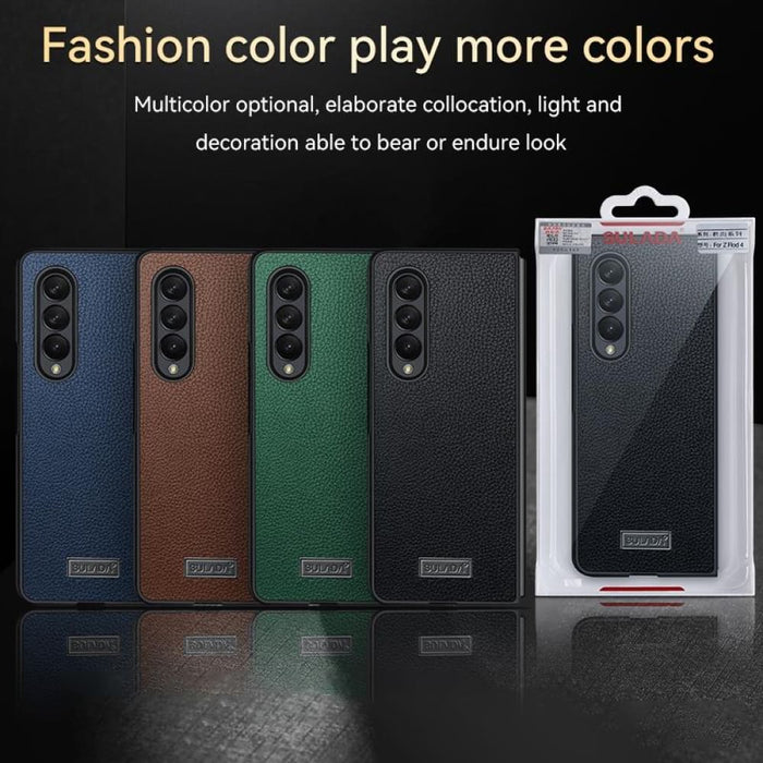 Shockproof Tpu Handmade Leather Case For Samsung Galaxy z