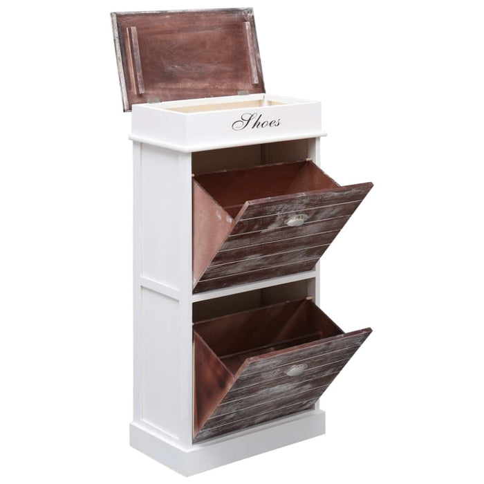 Shoe Cabinet Brown 50x28x98 Cm Paulownia Wood Xnabnn