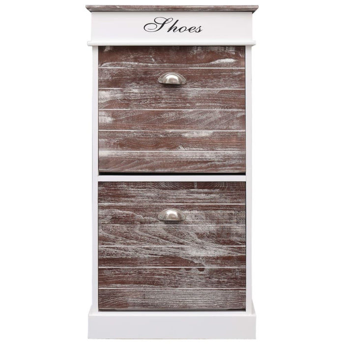 Shoe Cabinet Brown 50x28x98 Cm Paulownia Wood Xnabnn