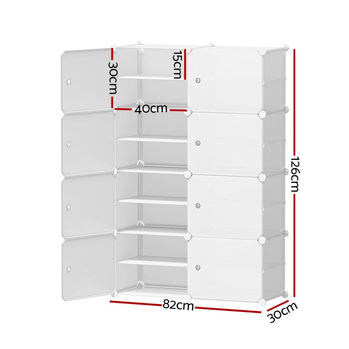 Goslash Picks Shoe Cabinet Diy Storage Cube Box White