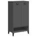 Shoe Cabinet Viken Anthracite Grey Solid Wood Pine Tiakxp