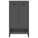 Shoe Cabinet Viken Anthracite Grey Solid Wood Pine Tiakxp