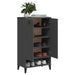 Shoe Cabinet Viken Anthracite Grey Solid Wood Pine Tiakxp