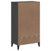 Shoe Cabinet Viken Anthracite Grey Solid Wood Pine Tiakxp