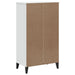 Shoe Cabinet Viken White Solid Wood Pine Tiakxl