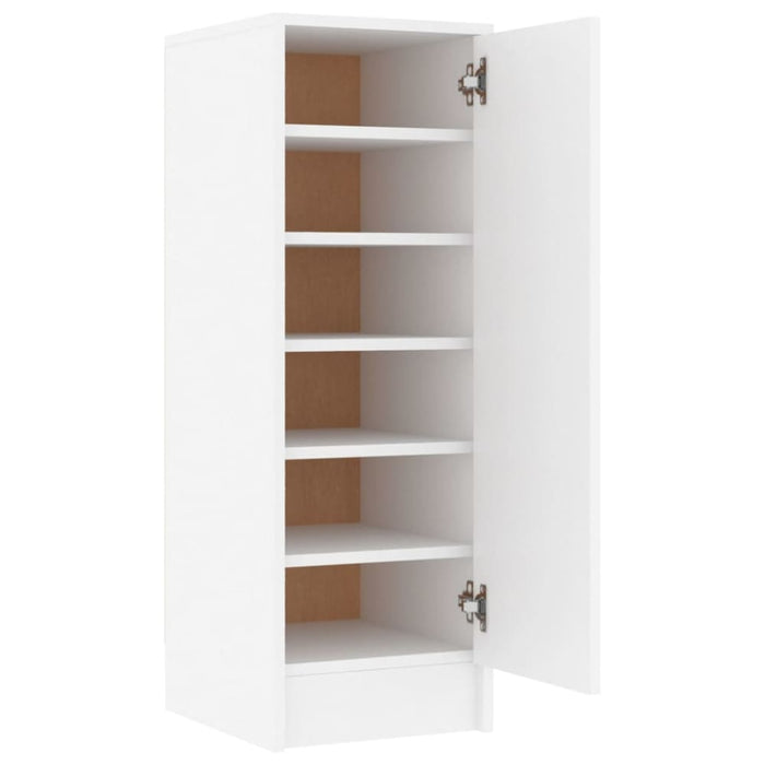 Shoe Cabinet White 32x35x92 Cm Chipboard Nbnkix