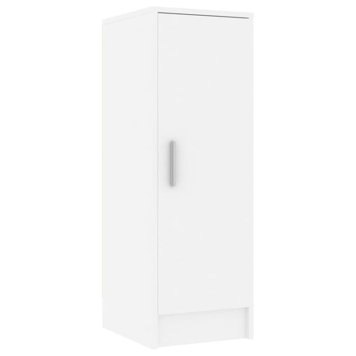 Shoe Cabinet White 32x35x92 Cm Chipboard Nbnkix