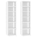 Shoe Cabinets 2 Pcs White 25x27x102 Cm Chipboard Nbnanl