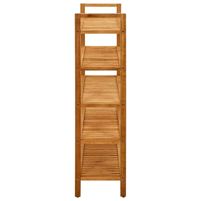 Shoe Rack With 5 Shelves 100x27x100 Cm Solid Oak Wood Ttoipo